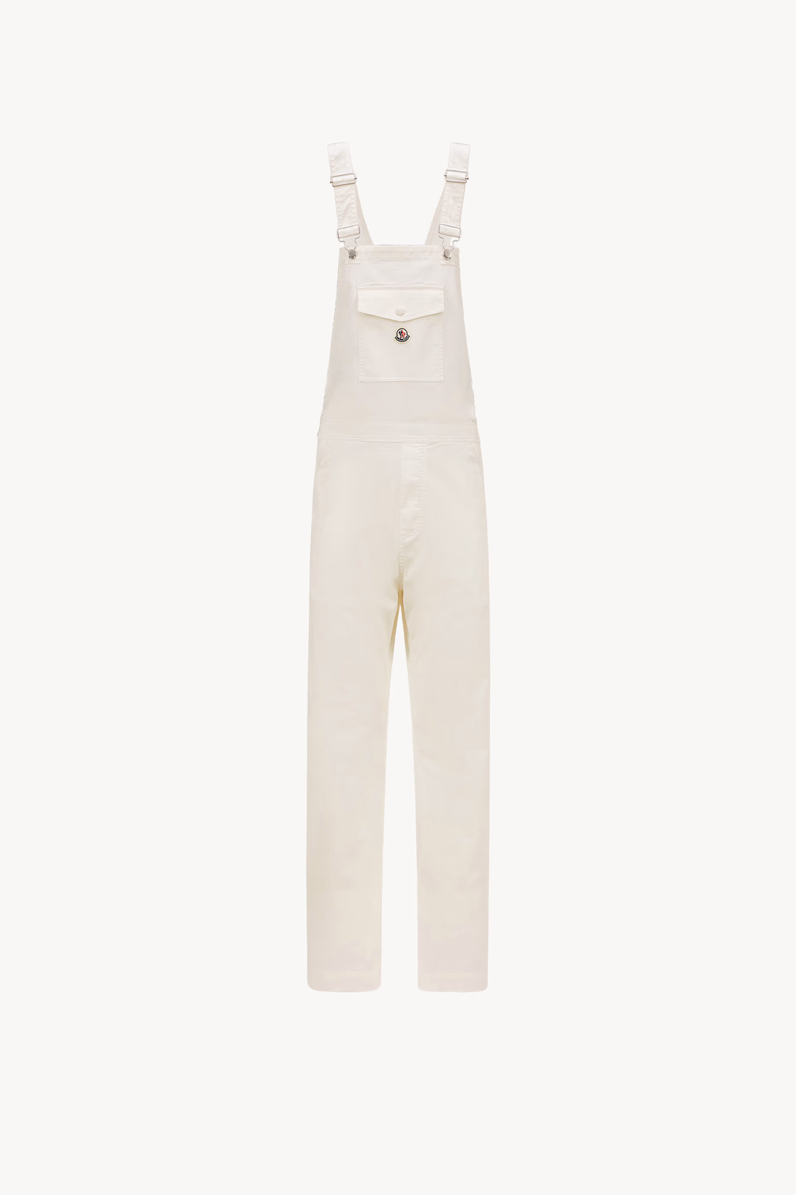 Cotton Gabardine Overalls White Moncler 2